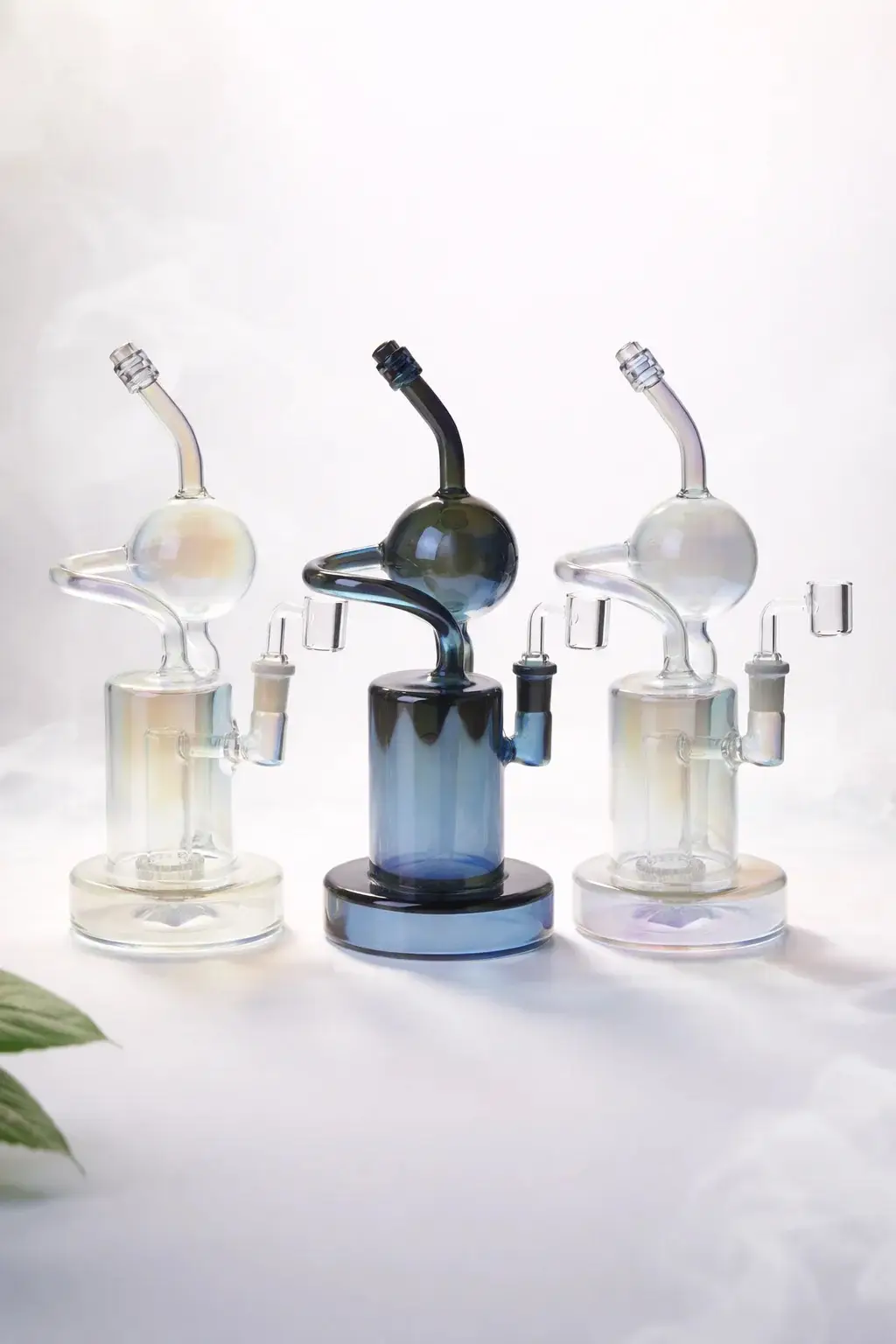 Hemper Crystal Ball Glass Recycler Water Pipe