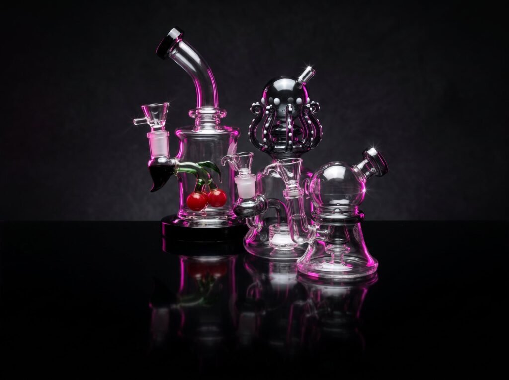 Glass bongs and dab rigs at HnH Hardware